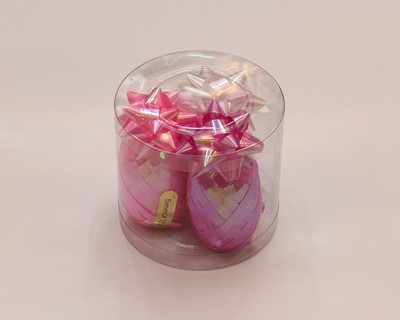 5公分彩虹膜星星花加橄榄球小盒