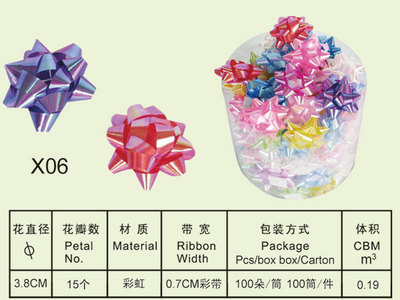 3.8CM彩虹膜星星花