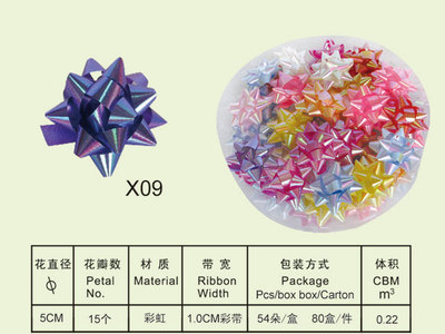 5.0CM彩虹膜星星花